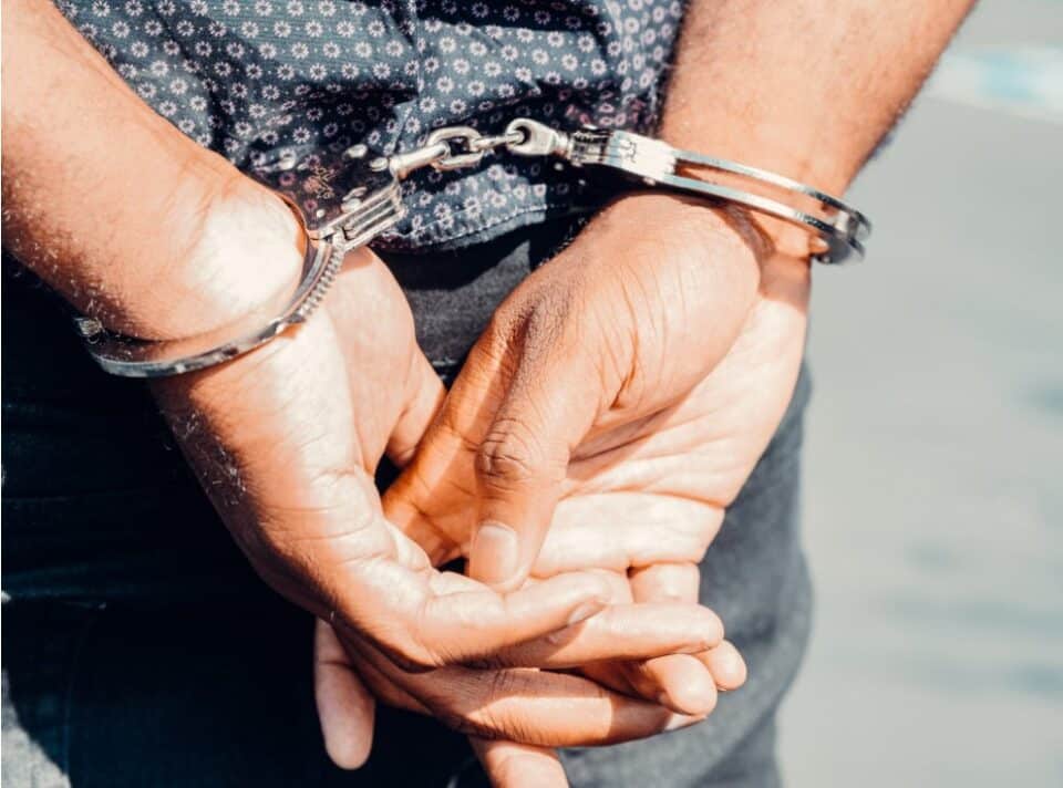 arrested, arrest, handcuffs
