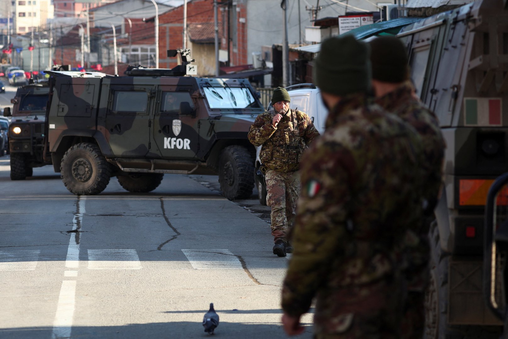 image Serbs dismantle barricades as Kosovo standoff eases