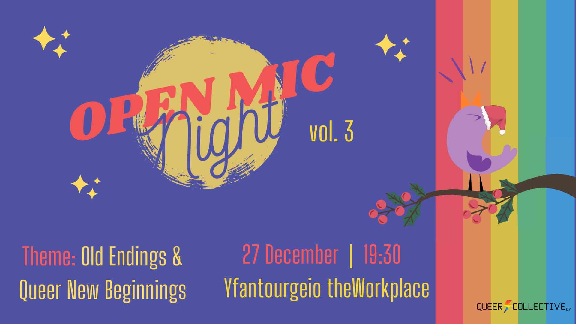 image Open mic night on Old Endings and Queer New Beginnings