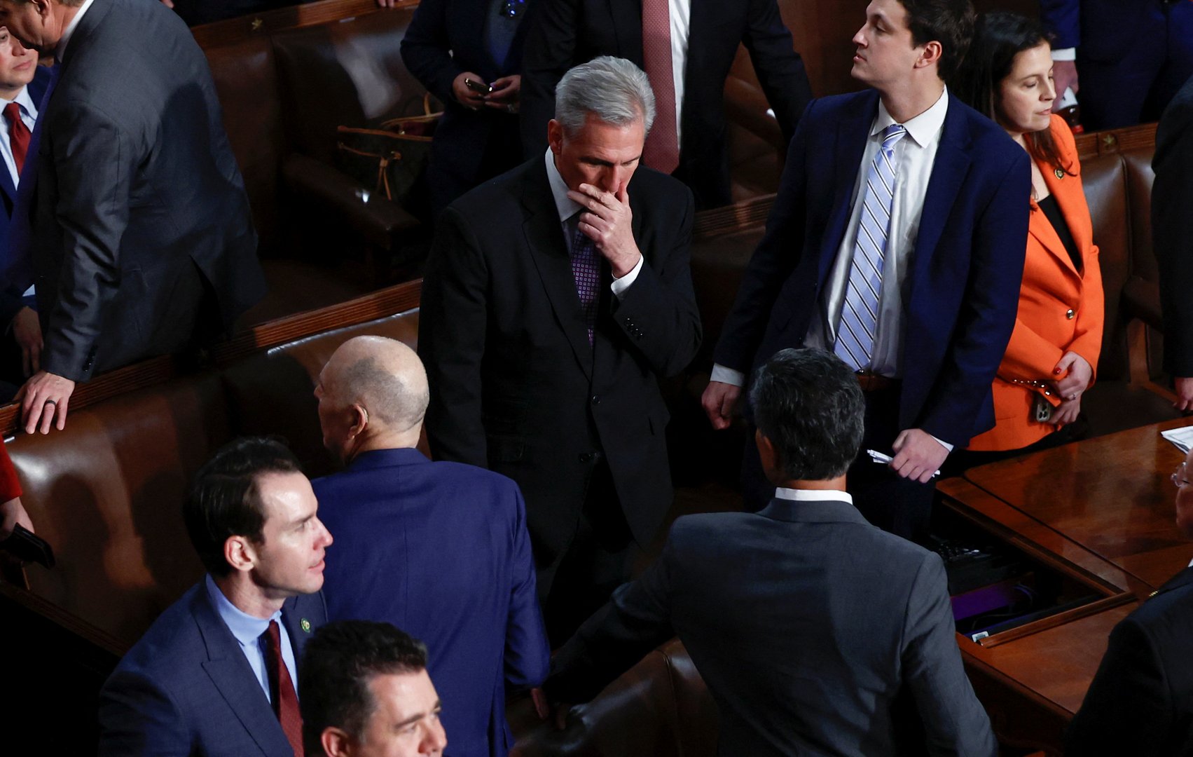 image Trump ally, Kevin McCarthy, fails for second day to secure post of House speaker