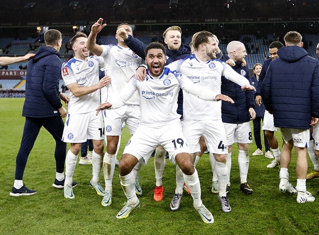 cover Stevenage boss: grandkids will hear about &#8216;magical&#8217; FA Cup upset for years
