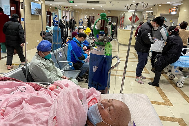 image China says Covid outbreak has infected 80% of population