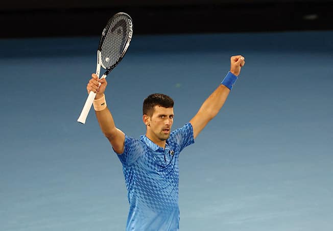 image Djokovic dismisses Dimitrov to soldier on at Australian Open