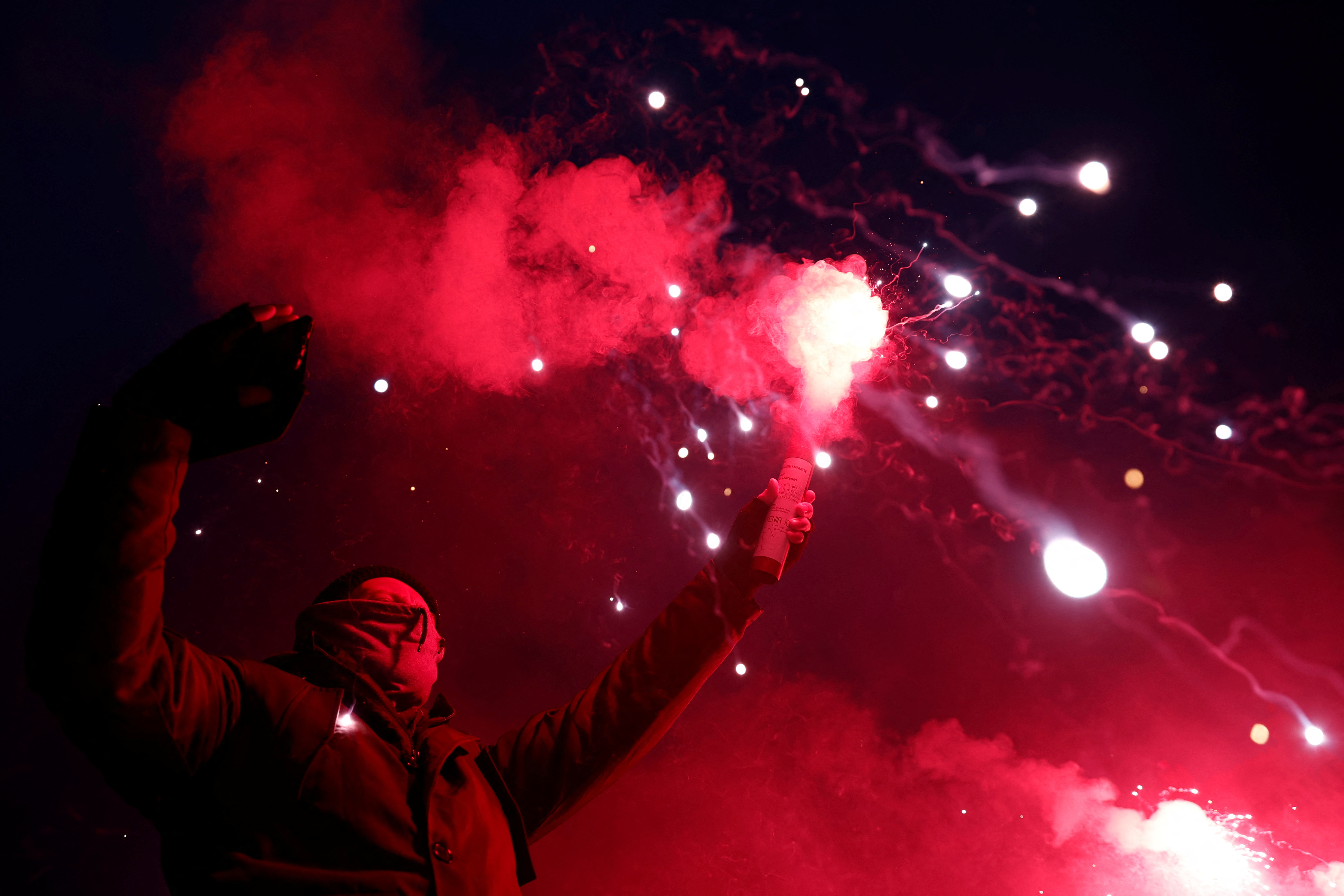 image Huge crowds march across France, raising pressure against Macron&#8217;s pension reform