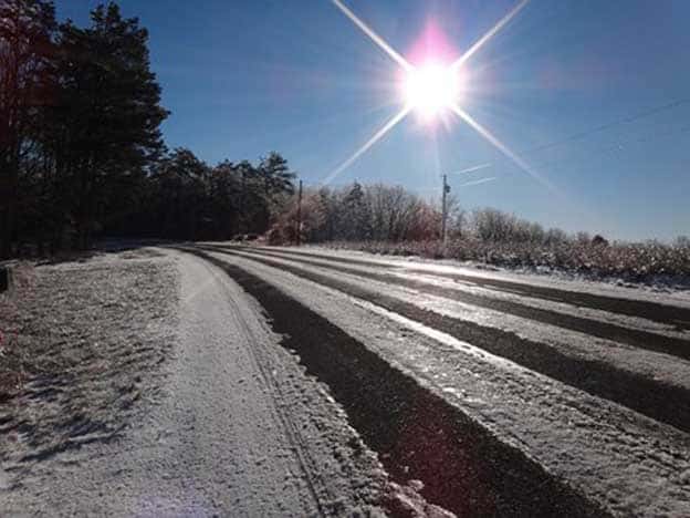 Police warn of icy road conditions