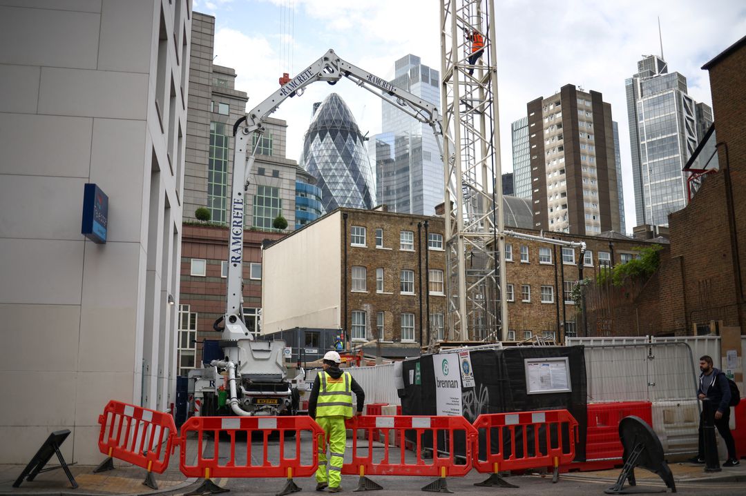 image UK construction activity falls by most since May 2020