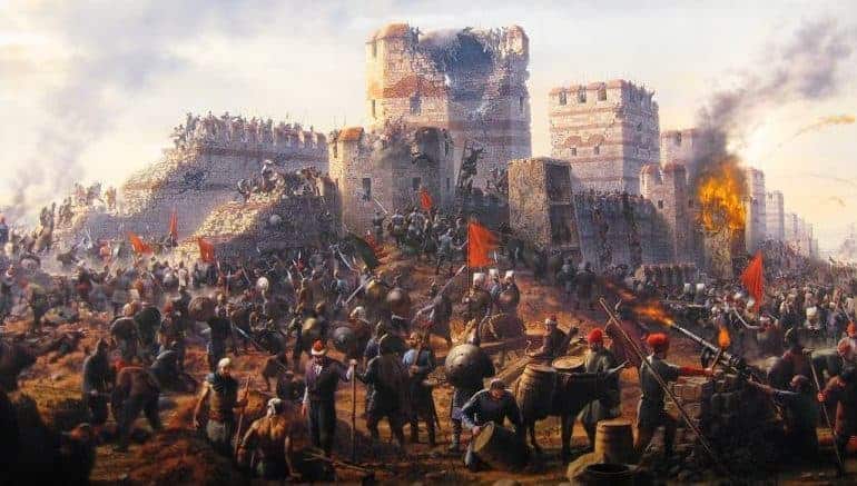 image Who signed off on the fall of Constantinople?