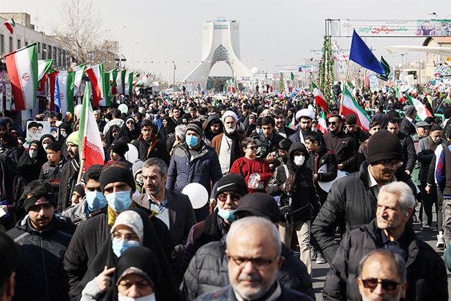 image Iran marks 44th anniversary of revolution, hackers interrupt TV coverage