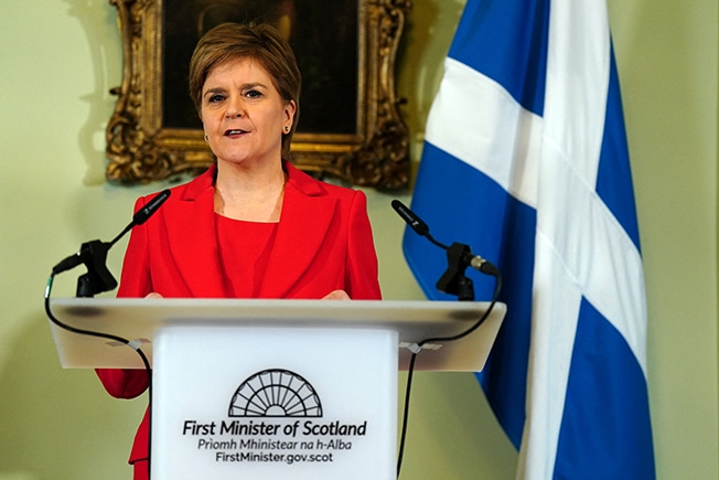 image Scotland&#8217;s Sturgeon quits, says she is too divisive to win independence