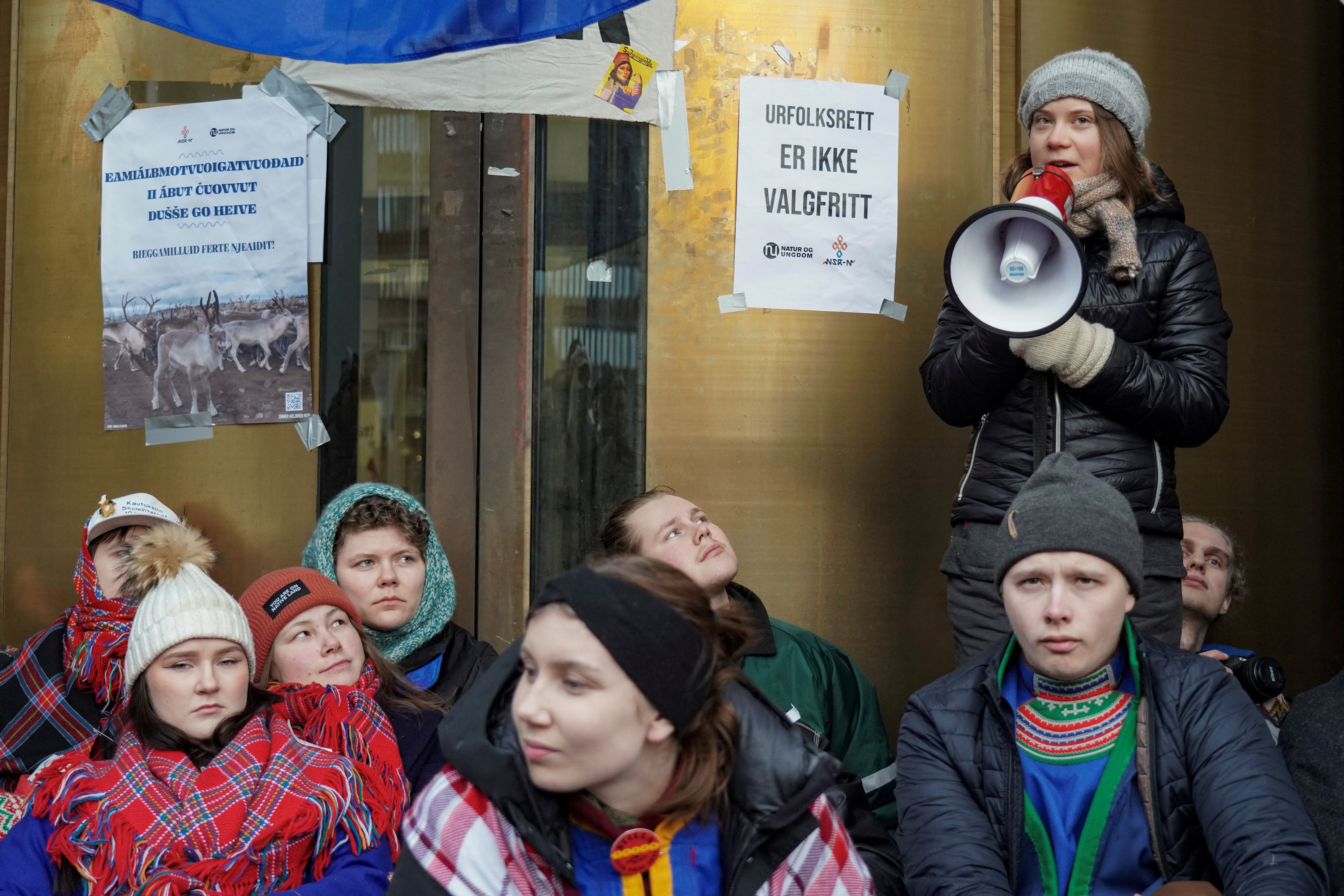 image Thunberg, other protesters block Norway energy ministry over wind farms