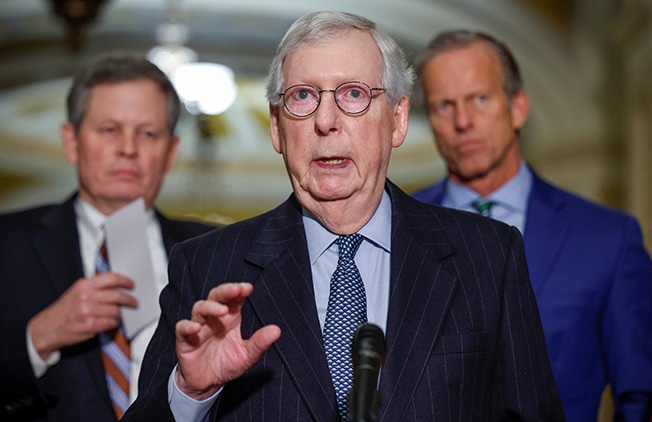 image Top US Senate Republican Mitch McConnell hospitalised after fall