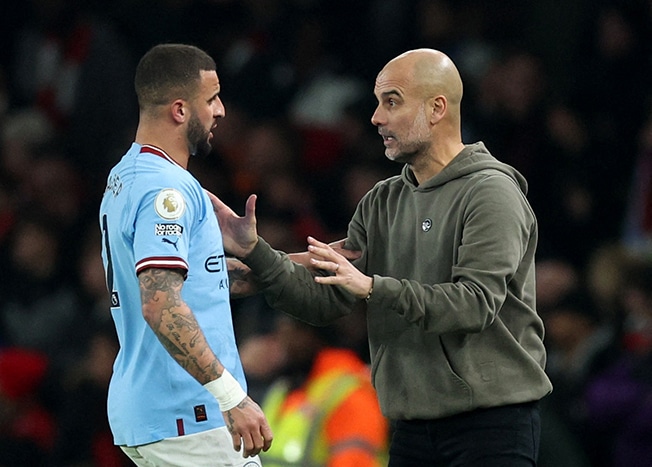 image Guardiola warns players to be careful in public as police investigate Walker