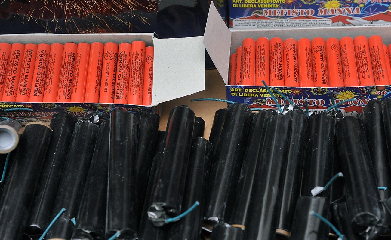 image Police discover stash of 300,000 illegal fireworks