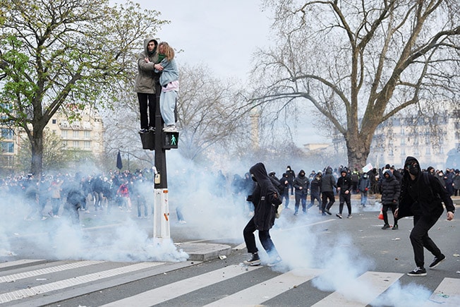 image French Constitutional Council to rule on pension bill on April 14