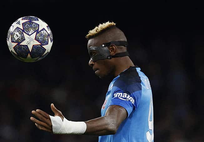 cover Napoli&#8217;s injured Osimhen out of Milan Champions League clash