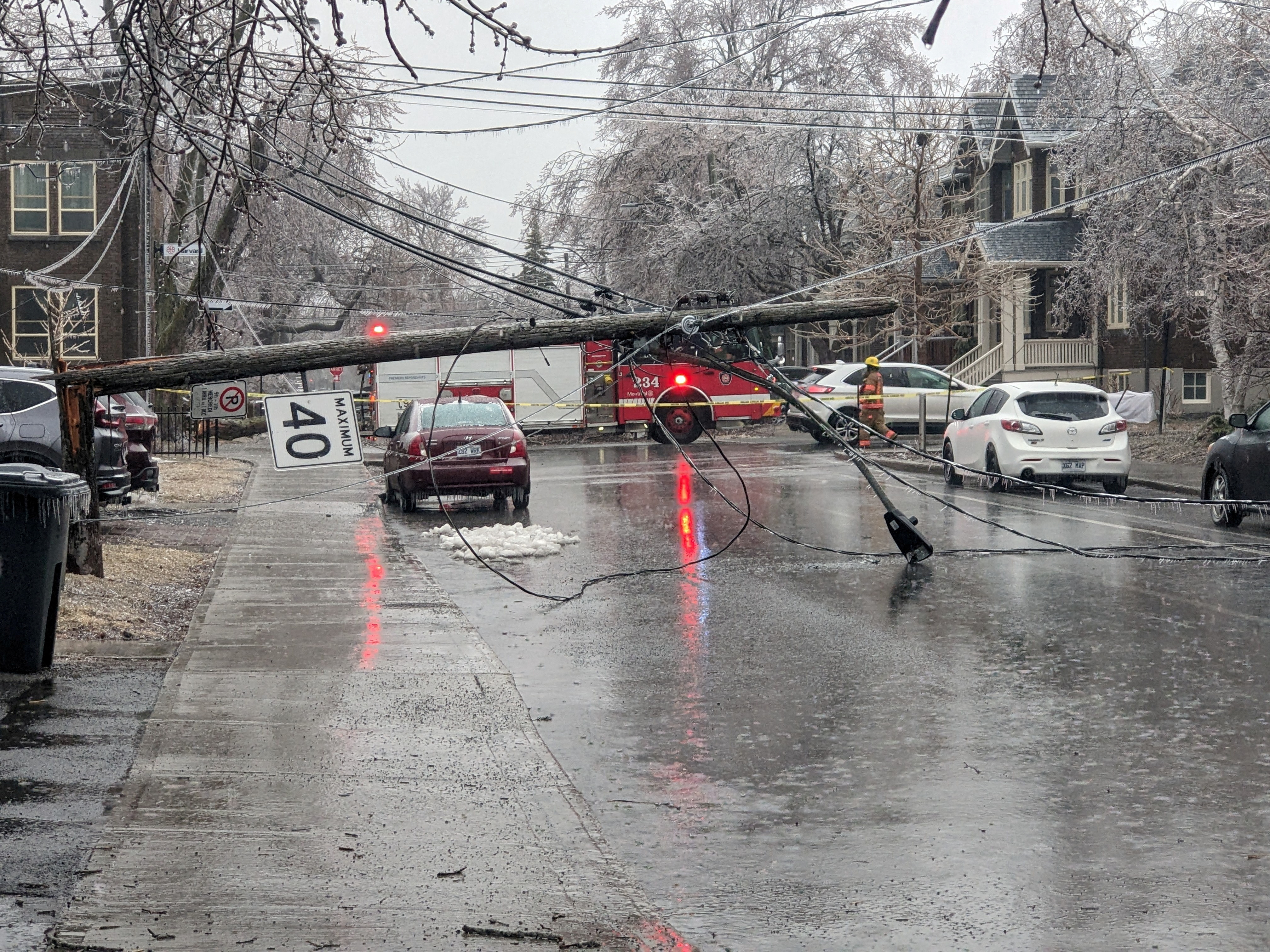 image Ice storm knocks out power for over a million people in Canada