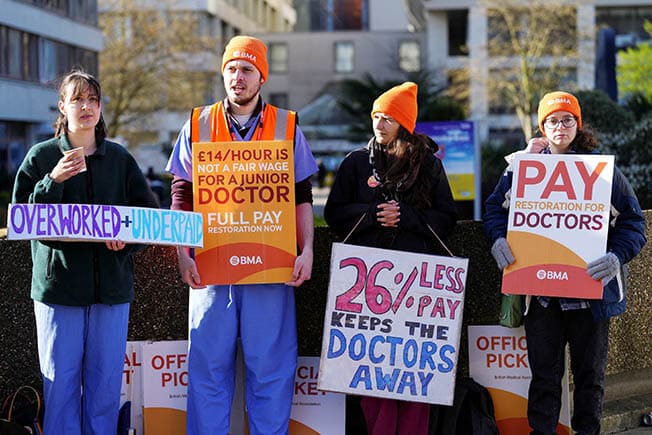 image Britain braces for ‘unparalleled’ disruption from doctors’ strike