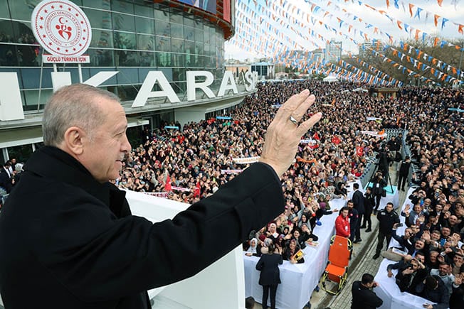 image Erdogan launches election campaign with pledge to slash Turkey inflation