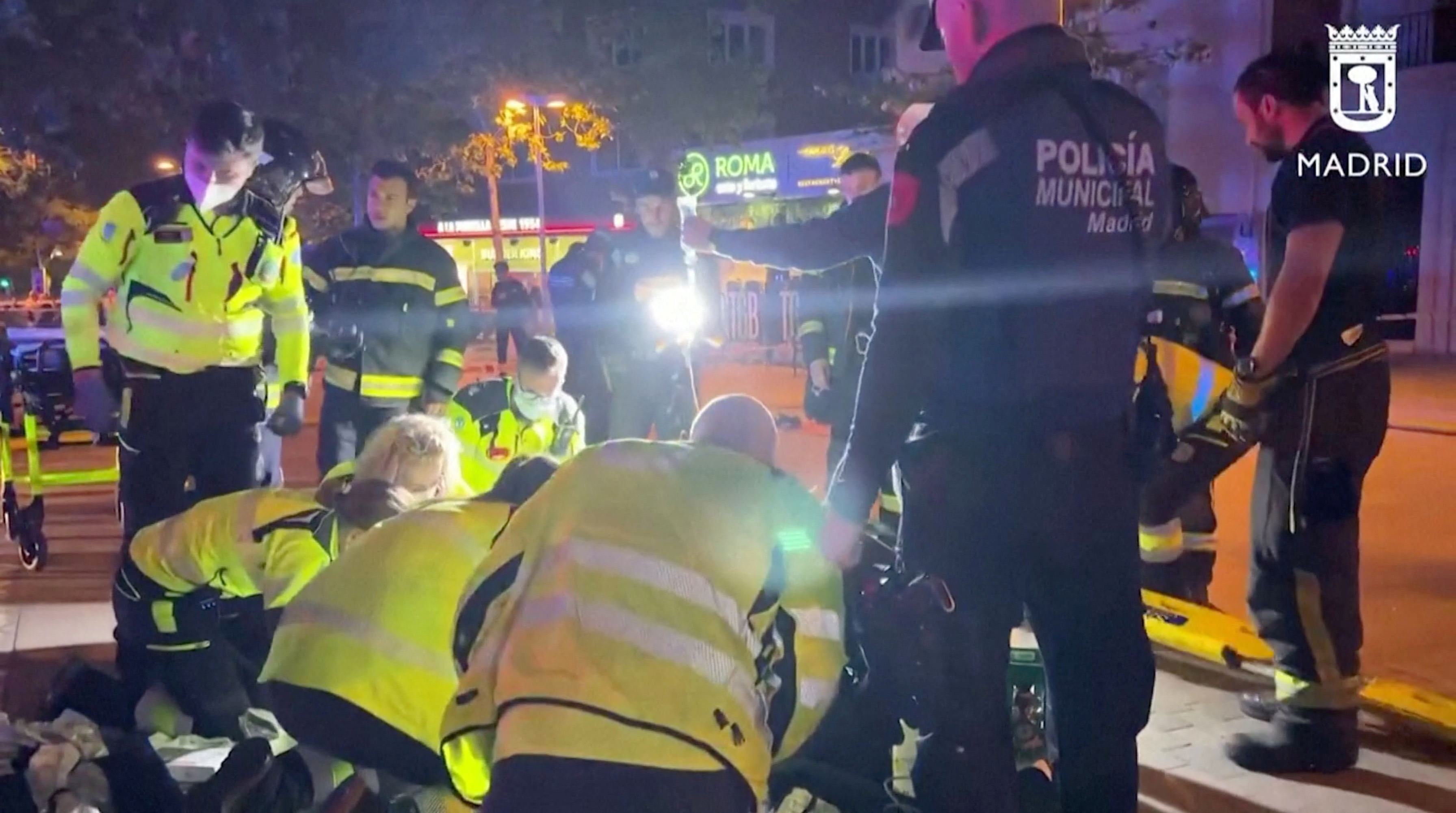 image Two people killed, 10 hurt in Madrid restaurant blaze