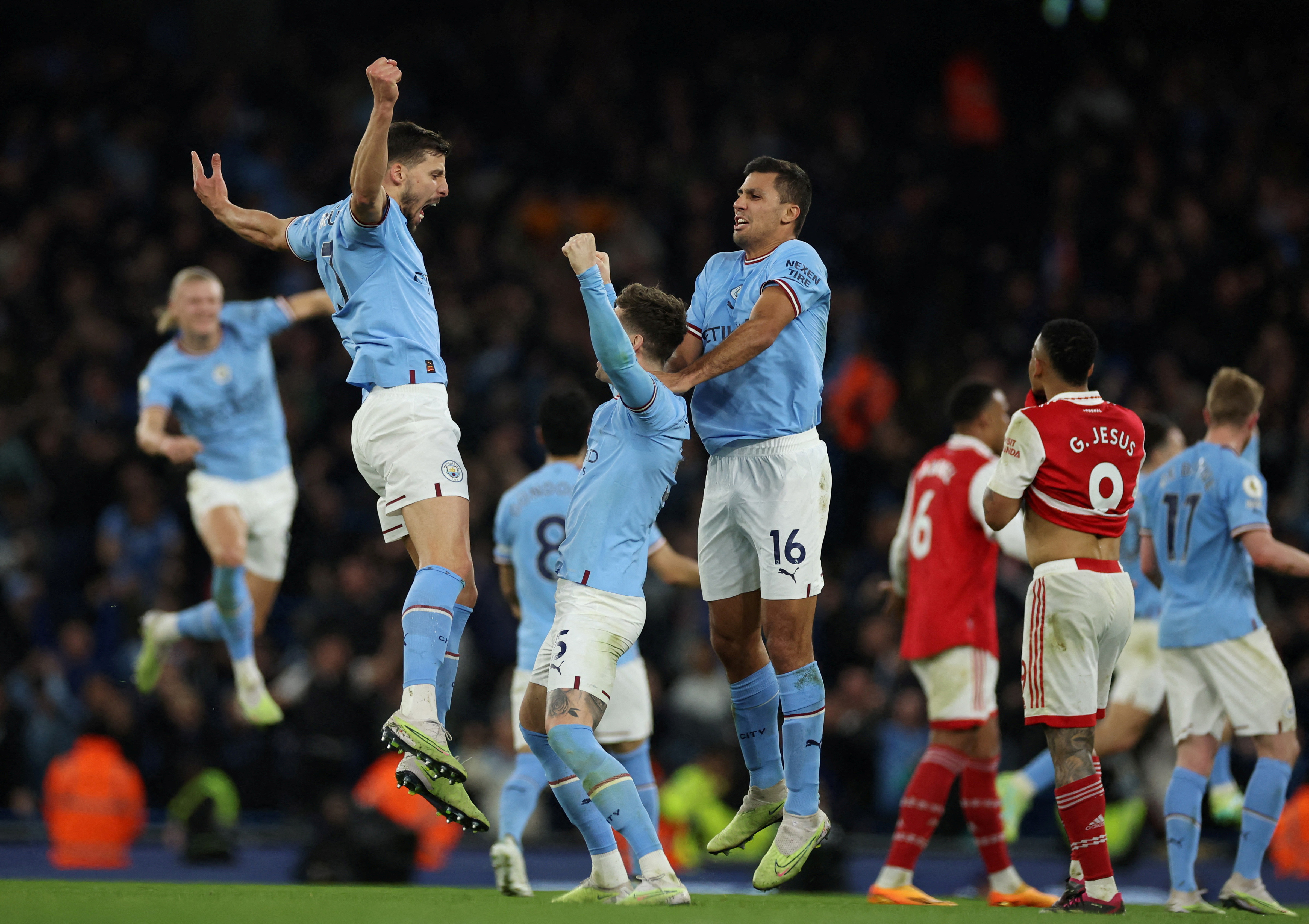 image Rampant Man City crush Arsenal with De Bruyne double