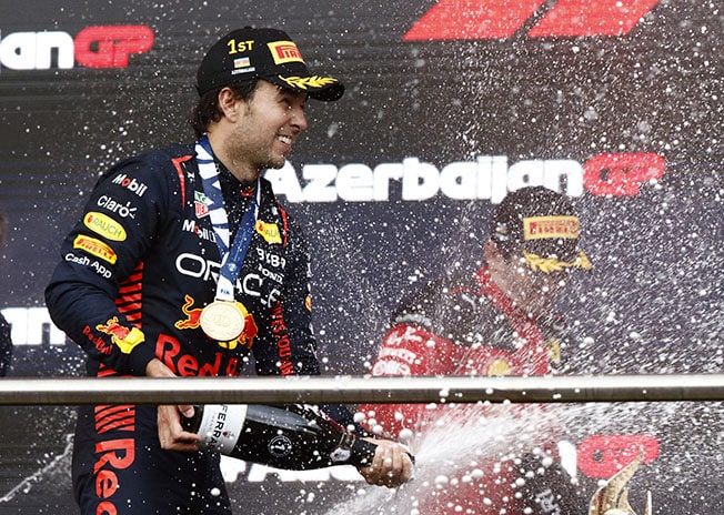image Double delight for triumphant Perez in Baku