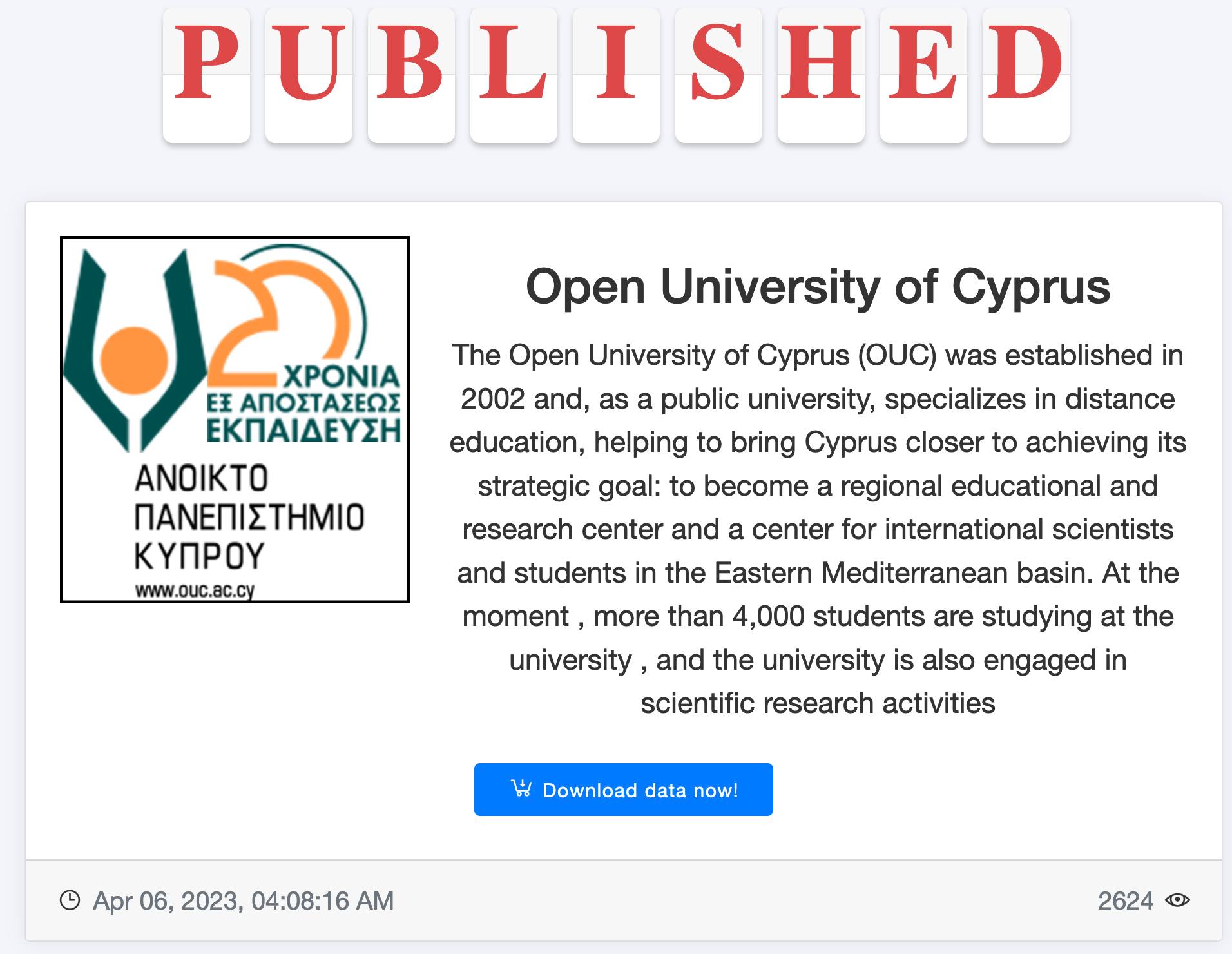 image Hackers release stolen Open University of Cyprus data on dark web
