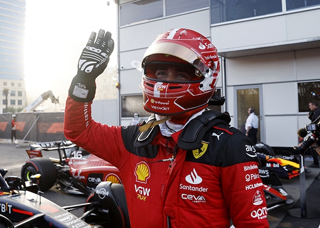 image Leclerc puts Ferrari on pole at Azerbaijan GP