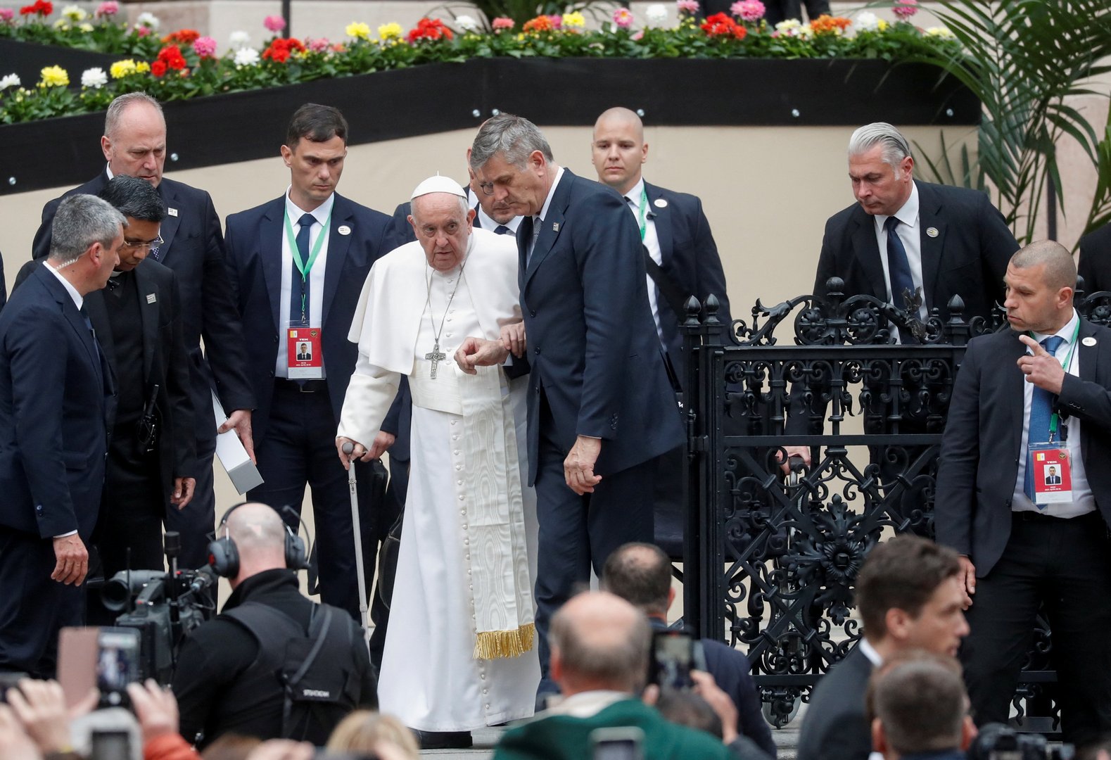 image Pope Francis in Hungary, warns of rising nationalism in Europe