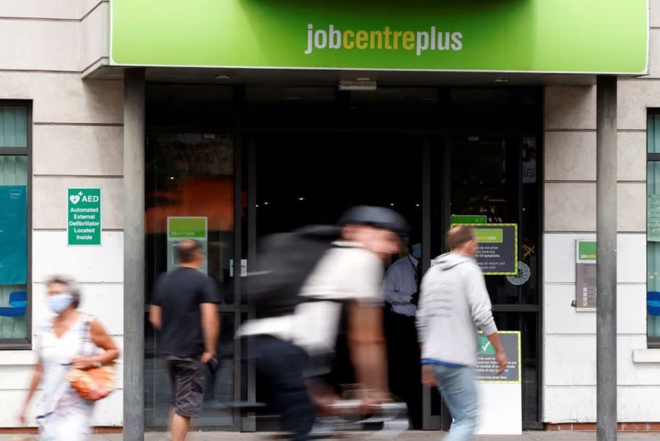 image UK unemployment edges up but pay growth beats forecasts