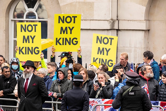 image Anti-monarchists criticise &#8216;heavy-handed&#8217; arrests at King Charles&#8217; coronation