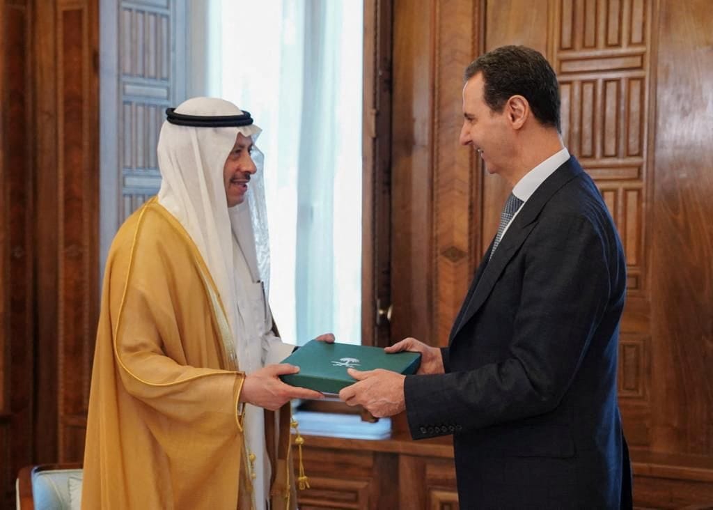 syria's president bashar al assad receives an invitation from saudi arabia's king salman bin abdulaziz to attend the arab league summit, in damascus