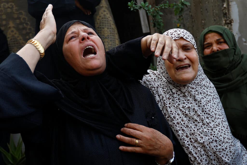 aftermath of israeli strikes in gaza