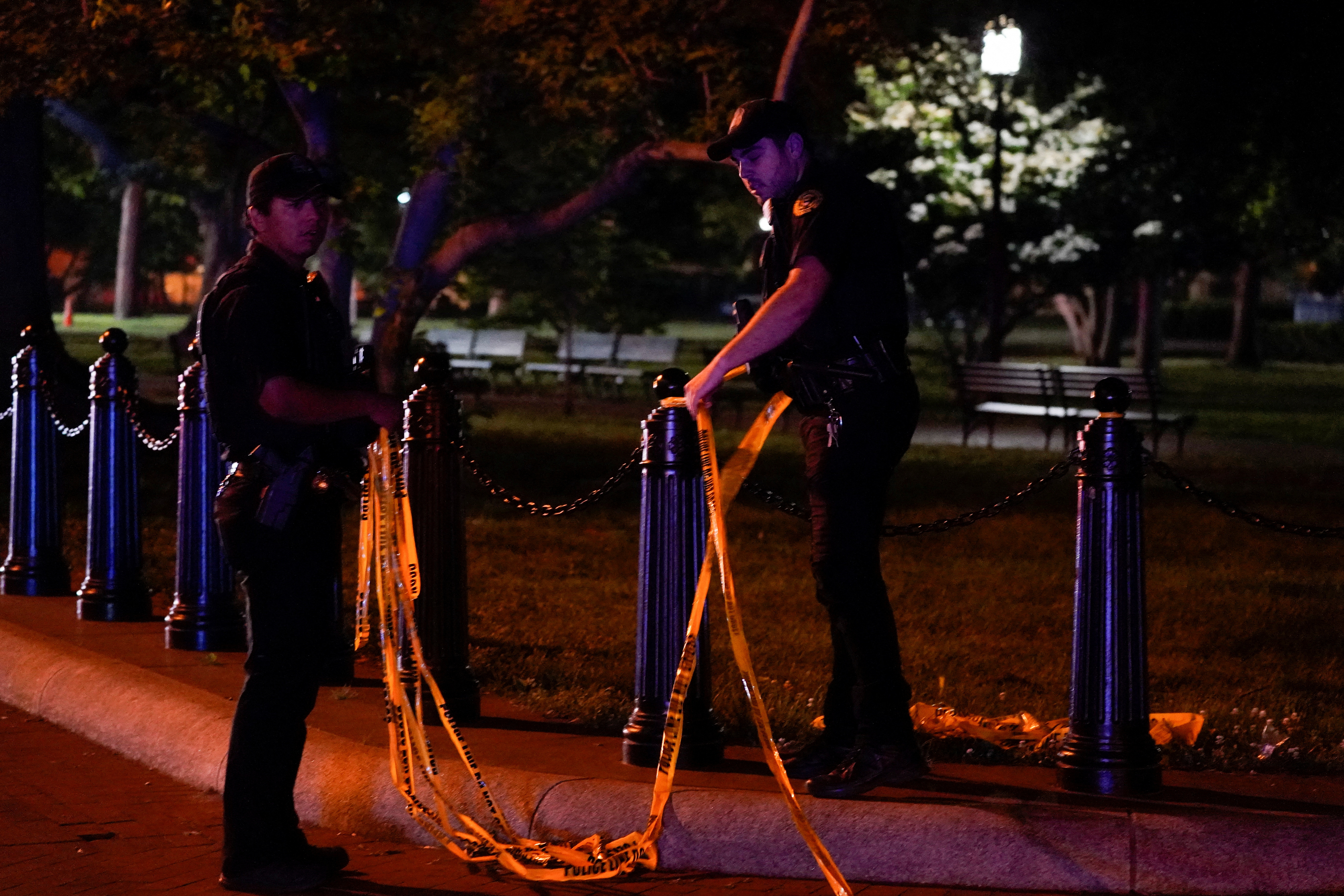 image After White House truck crash, driver charged with threatening Biden