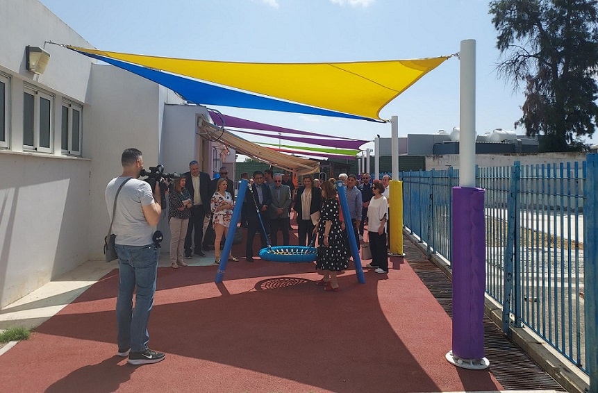 image OPAP support materialises new Nicosia Special School play area