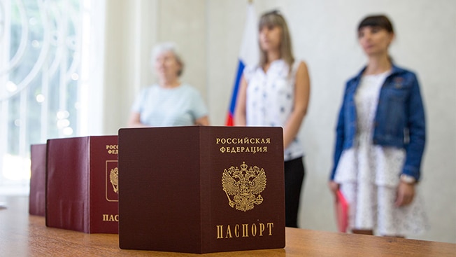 image Russia has given passports to 1.5 million people in annexed Ukraine