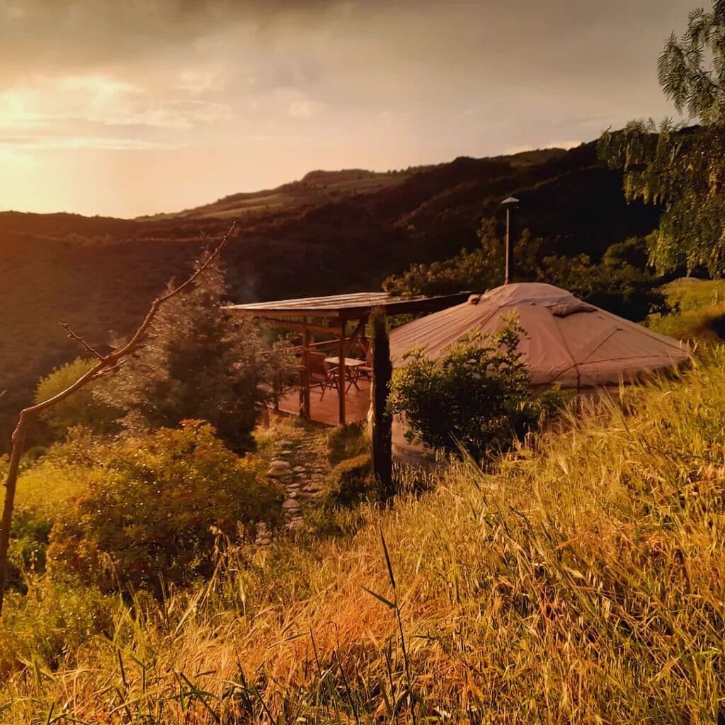 feature iole yurts in cyprus, simou