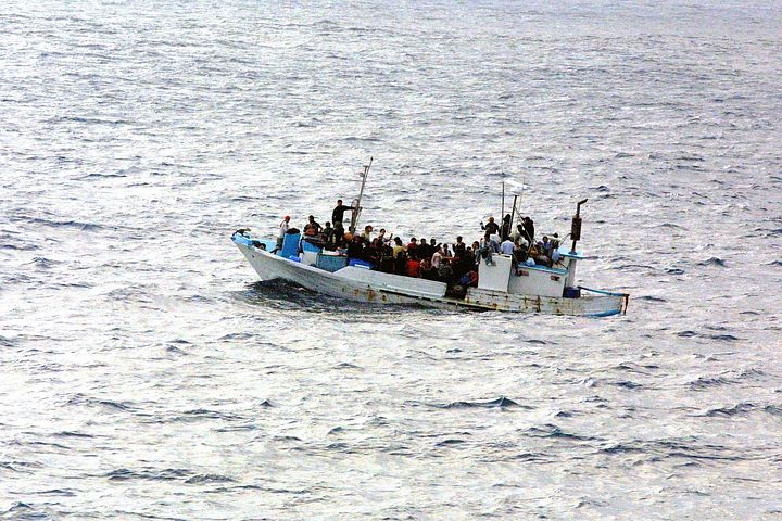 image Four arrests following arrival of 114 irregular migrants