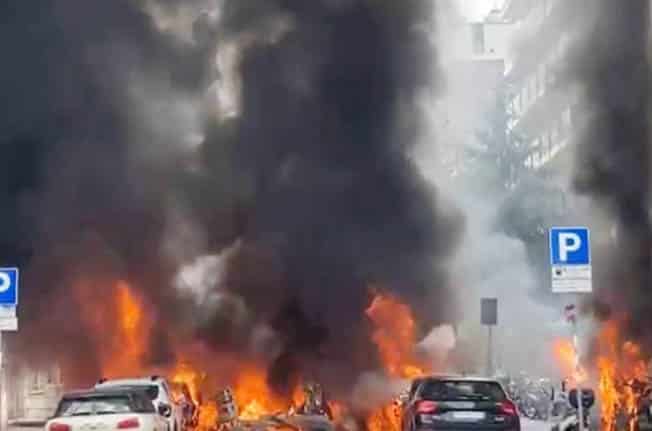 image Explosion in Milan street injures one, foul play ruled out