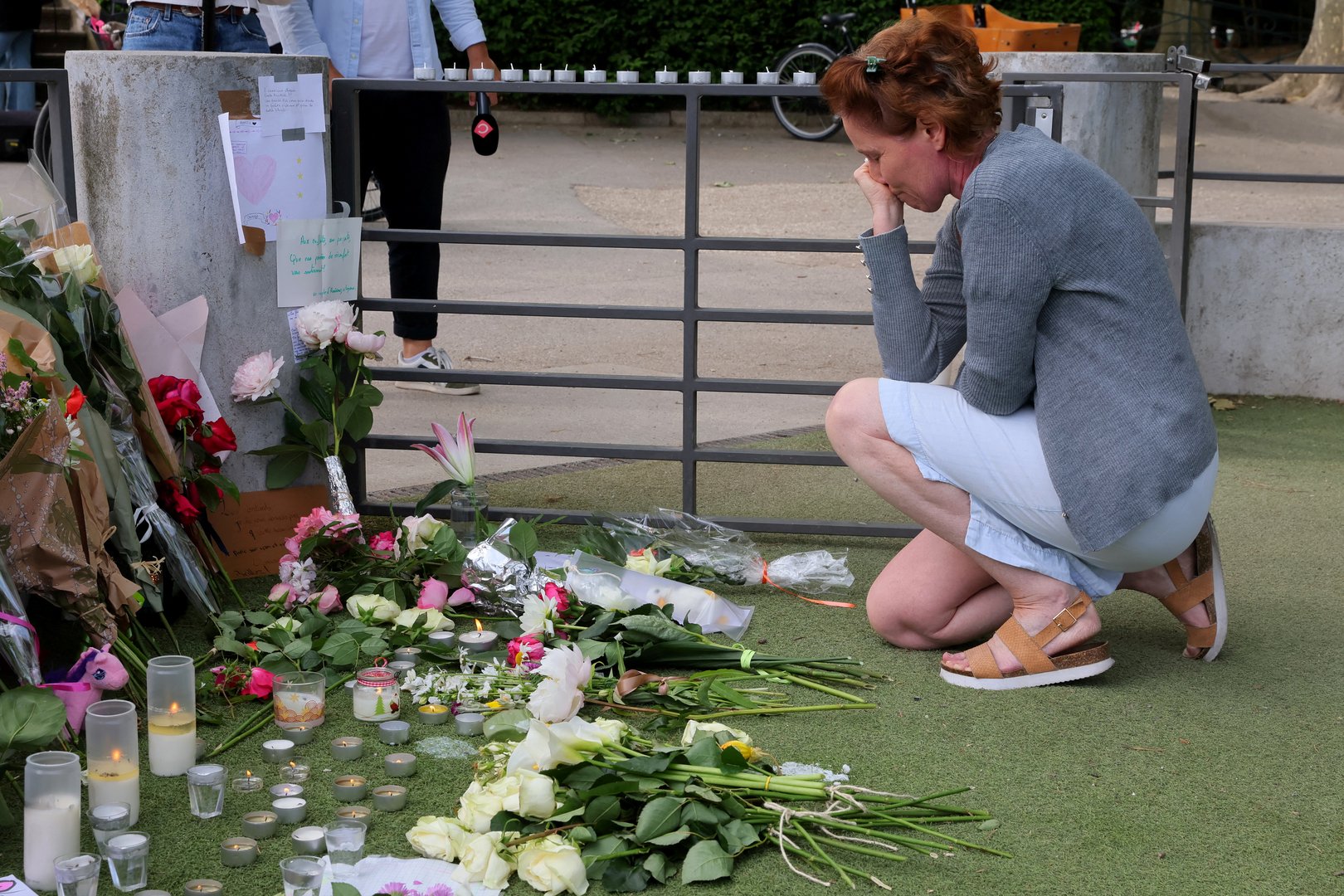 image Toddlers stable after Annecy attack, France lauds &#8216;backpack hero&#8217;