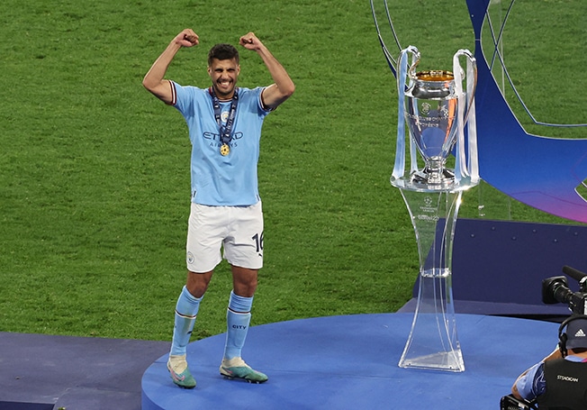 Man City's Rodri Named Champions League Player Of The Season | Cyprus Mail