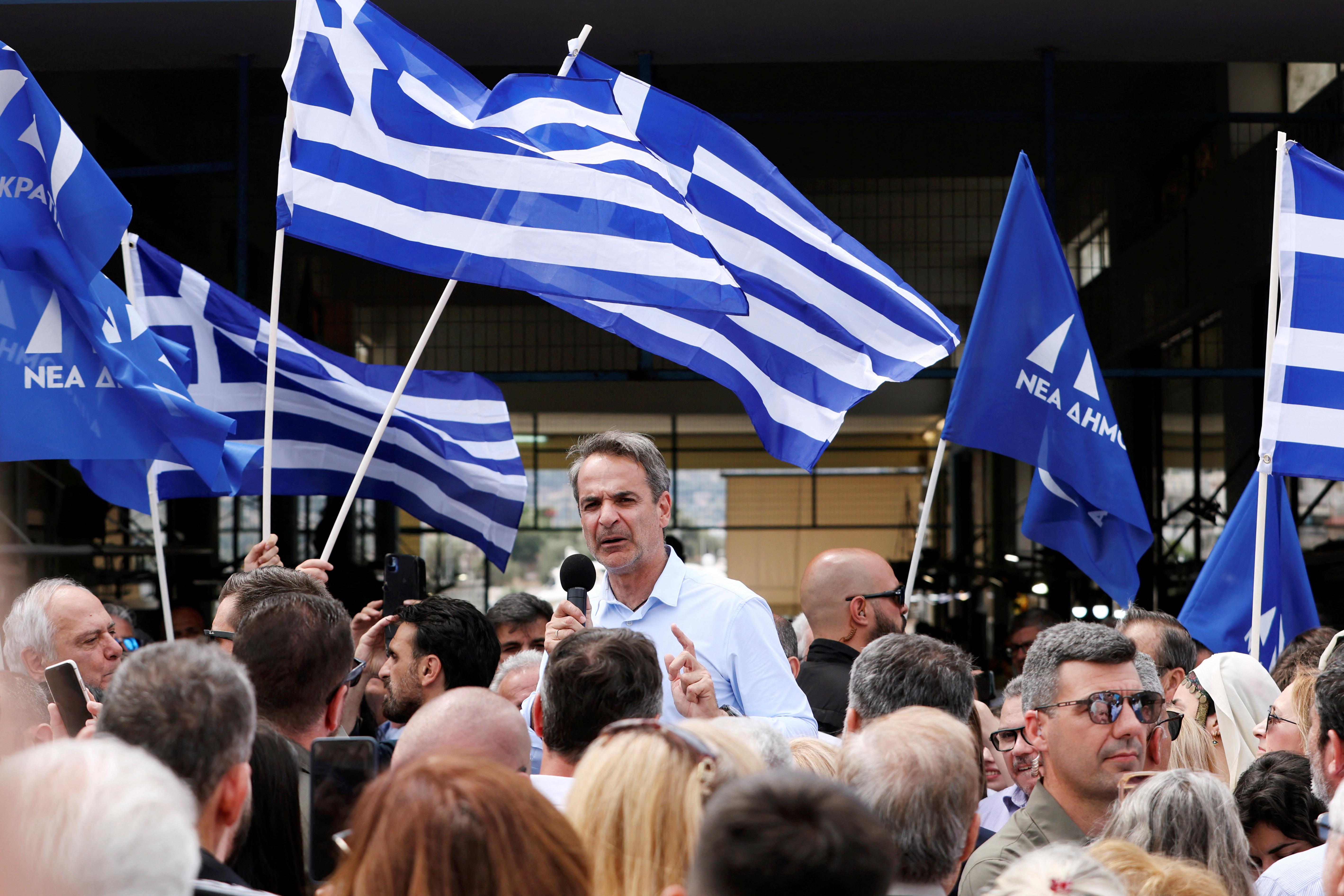image Greek conservatives appear set to win Sunday election tinged by tragedy