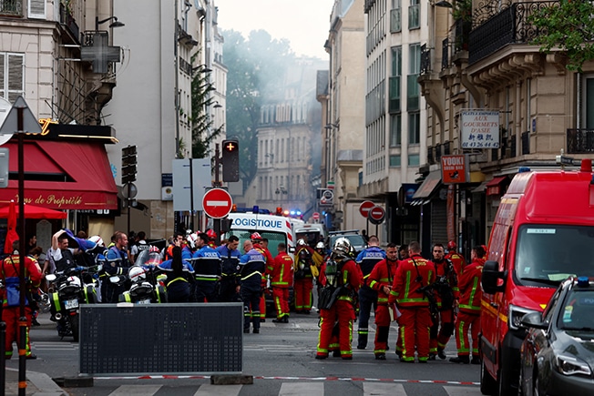 cover Blast rips through Paris&#8217; Latin Quarter, gas explosion suspected