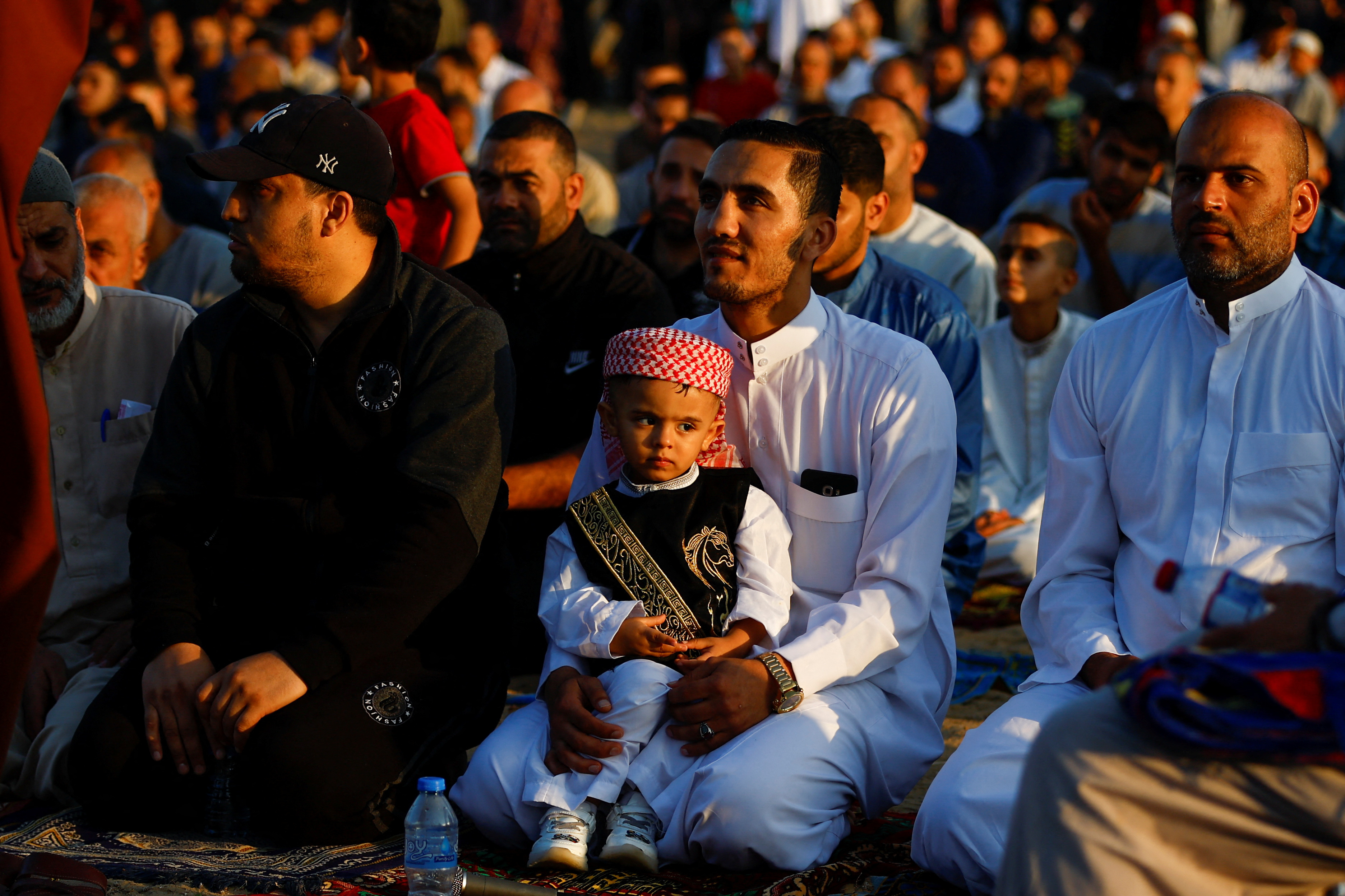 cover Muslims in Cyprus celebrate Eid al-Adha