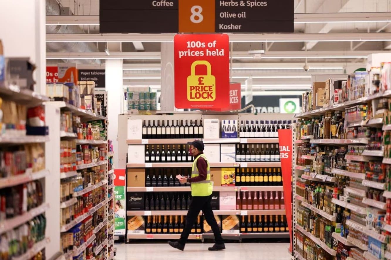 image UK grocery inflation edges lower for third straight month