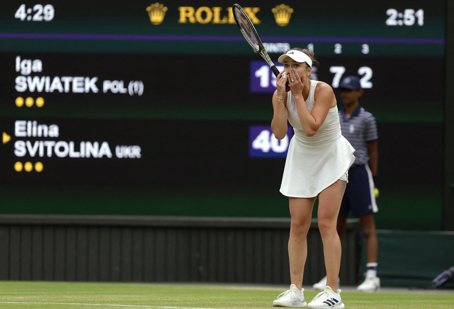 image Top seed Swiatek toppled by Svitolina in Wimbledon quarter-finals