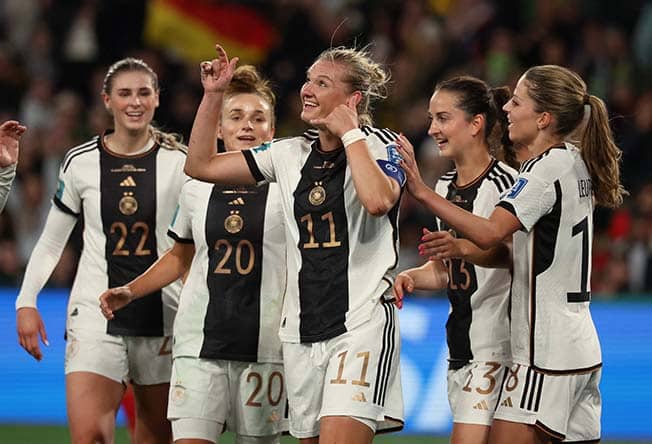 image Popp doubles down as Germany maul Morocco 6-0