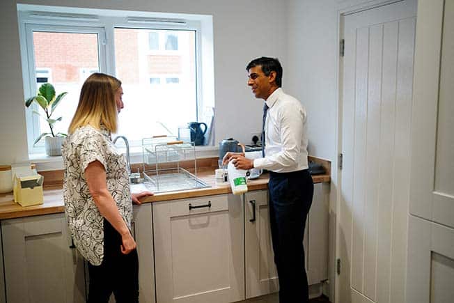 image Before election, UK&#8217;s Sunak recommits to housing promises