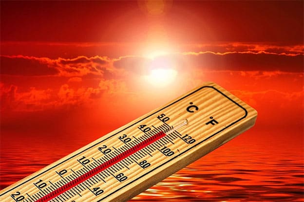 cover Yellow warning as elevated temperatures continue