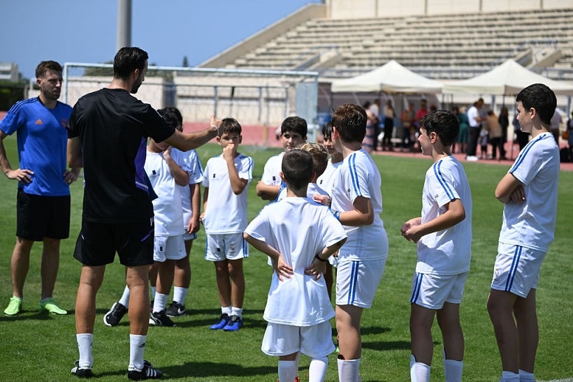 Launch of Real Madrid Foundation Clinics on July 3, 2023, in collaboration with Aphrodite Hills Resort and Be Free Football