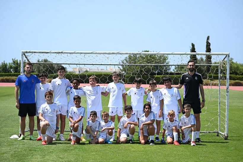 Launch of Real Madrid Foundation Clinics on July 3, 2023, in collaboration with Aphrodite Hills Resort and Be Free Football